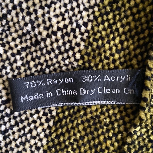 Zazou Luxe green & black winter neck scarf - Picture 3 of 4